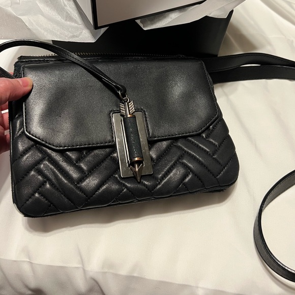 !!!SOLD. Mackage Black Chevron Quilted Lambskin purse - Picture 2 of 16